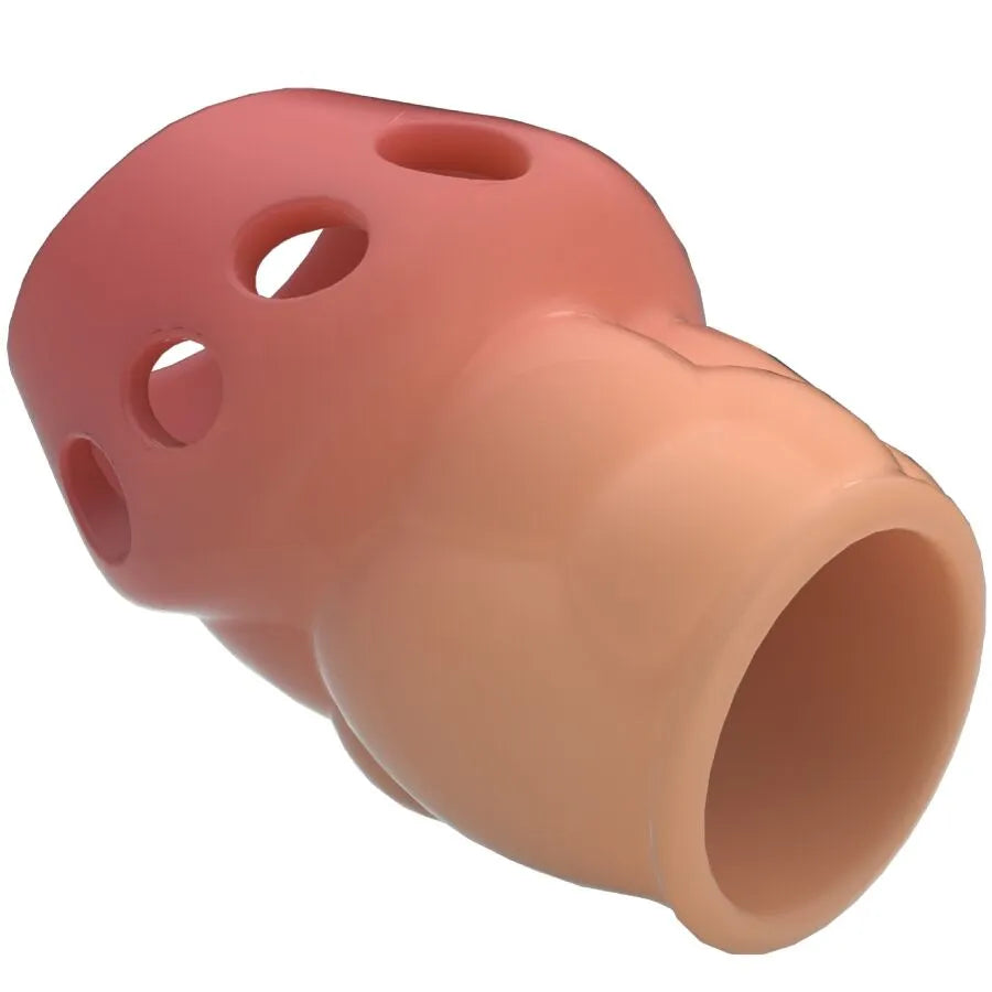 manchon pénien TPR rose étanche retard éjaculation entraînement puissance prolongation endurance confort extensible soyeux maintien sécurisé aquatique discret compact portable