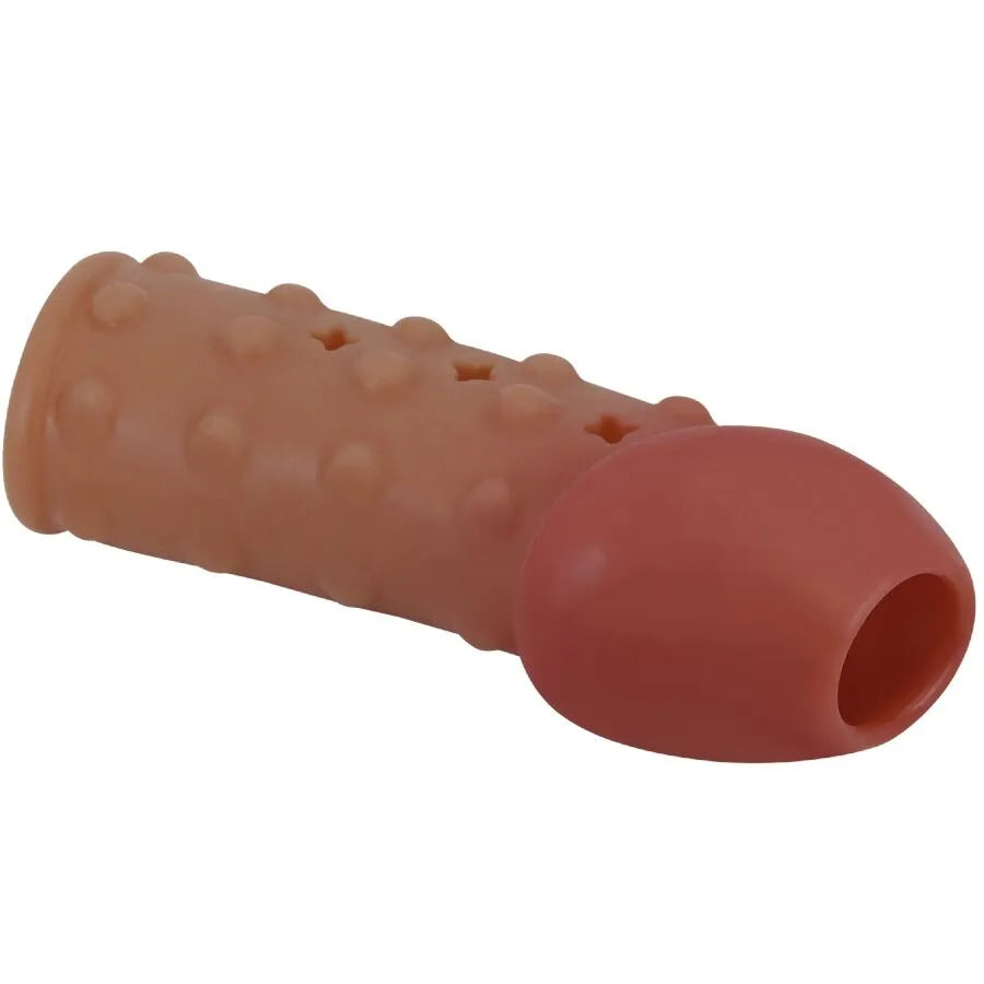 manchon extension pénis TPE doux extensible ergonomique ajustable étanche antiallergique confortable maintien prolongation érection retardateur puissance