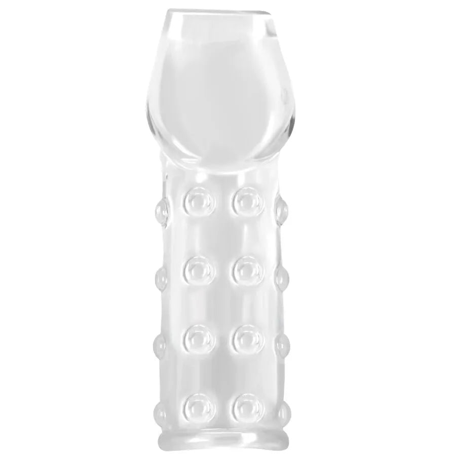 manchon pénis extensible TPE doux durable transparent discret étanche ajustable confortable renforçant retardateur réutilisable hypoallergénique universel entraînement
