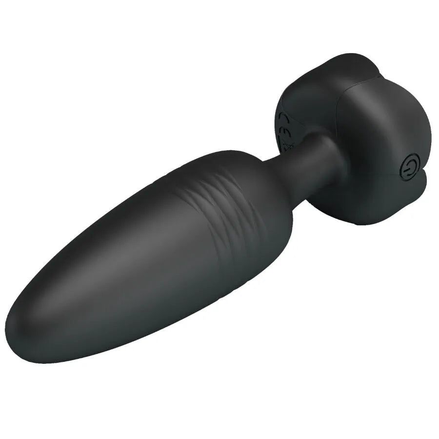 Plug anal silicone LED clignotante vibrations puissantes chargement magnétique noir