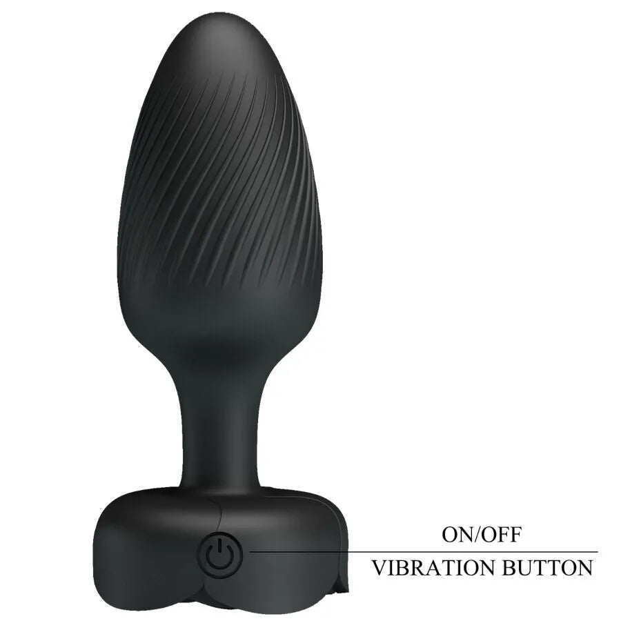 plug anal silicone LED clignotant vibrant rechargeable longue durée noir