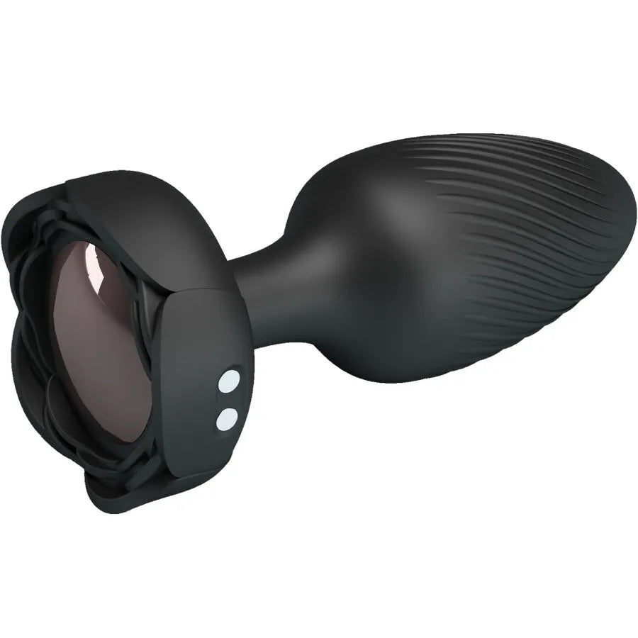 plug anal silicone LED clignotant vibrant rechargeable longue durée noir