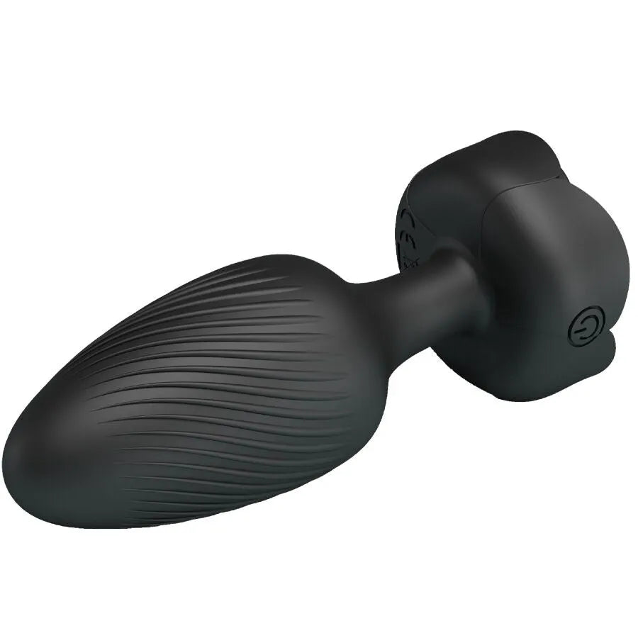plug anal LED clignotant silicone vibrant chargement magnétique noir