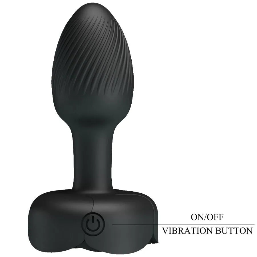 plug anal LED silicone noir vibrations puissantes longue durée confort