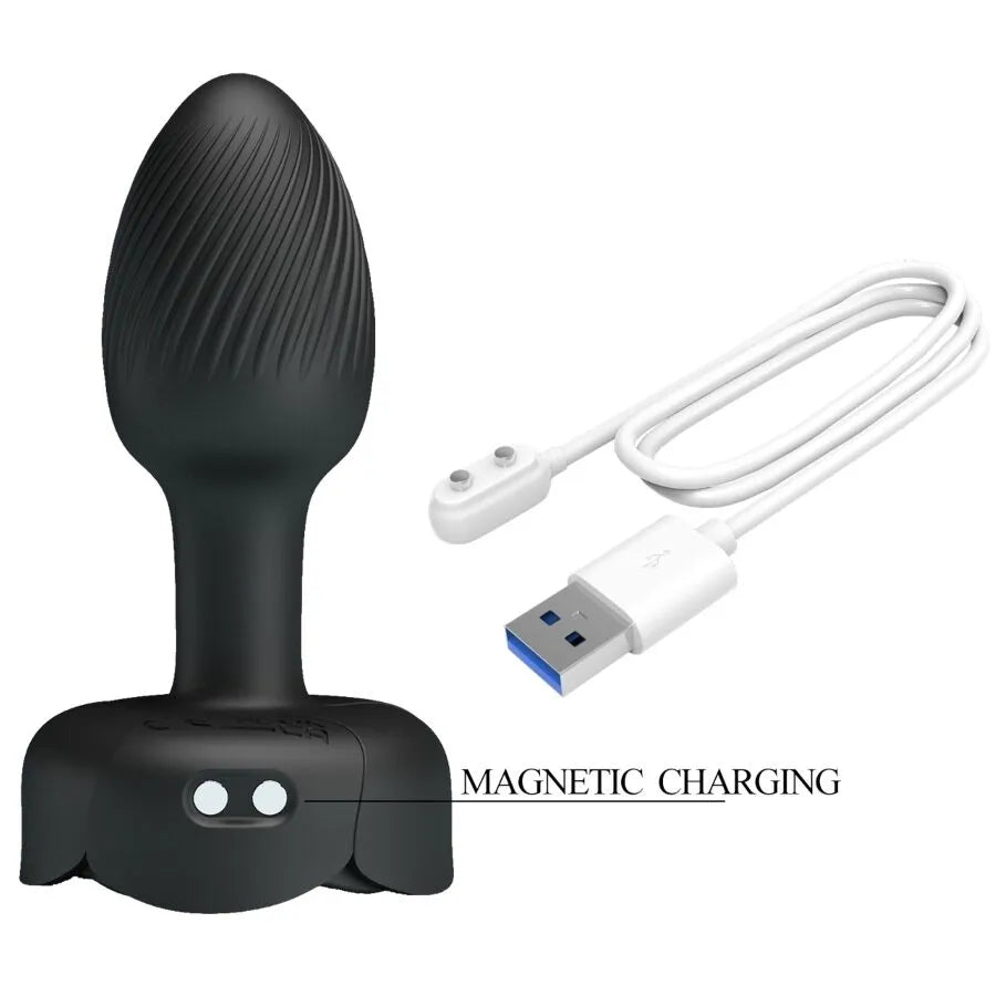plug anal LED silicone noir vibrations puissantes longue durée confort