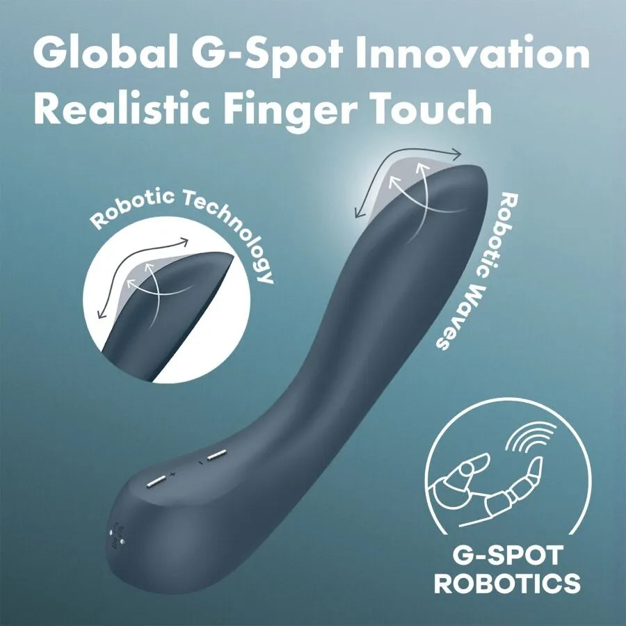 Vibromasseur robotique silicone doux G-Spot Wave 4 étanche 12 programmes spirale