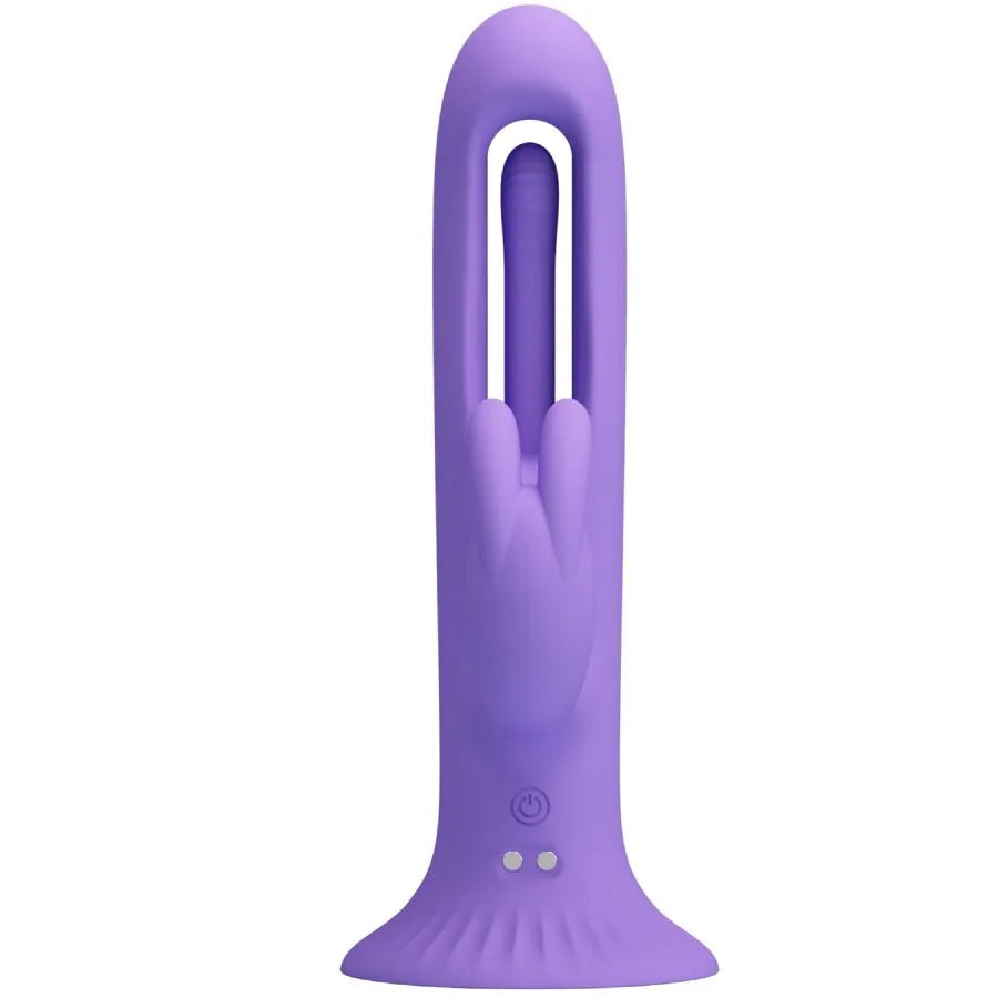 Vibromasseur silicone violet 12 modes vibration langue stimulation USB magnétique