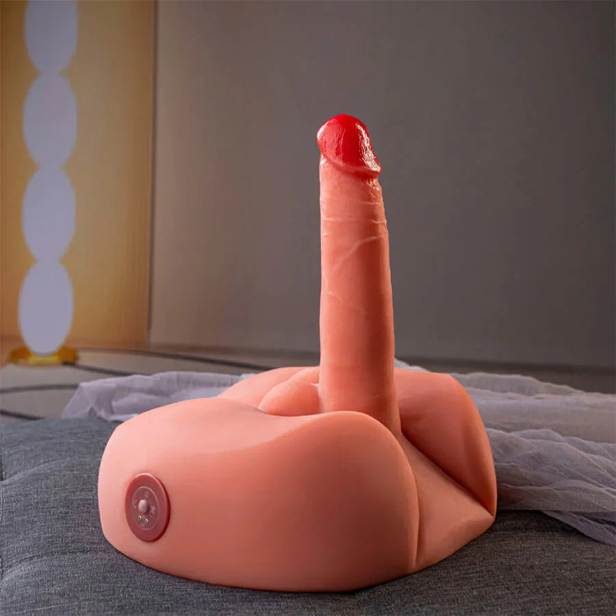 masturbateur gode vibrant réaliste silicone TPE télécommande sans fil ergonomique texture veinée ventouse mains libres rechargeable USB puissant