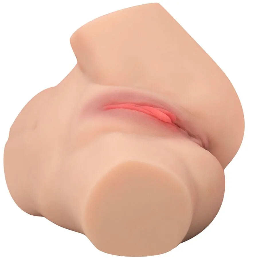 masturbateur réaliste multiposition silicone TPE double pénétration vaginale anale hyperréaliste texturé intérieur crêtes nodules chambres aspiration extensible médicale
