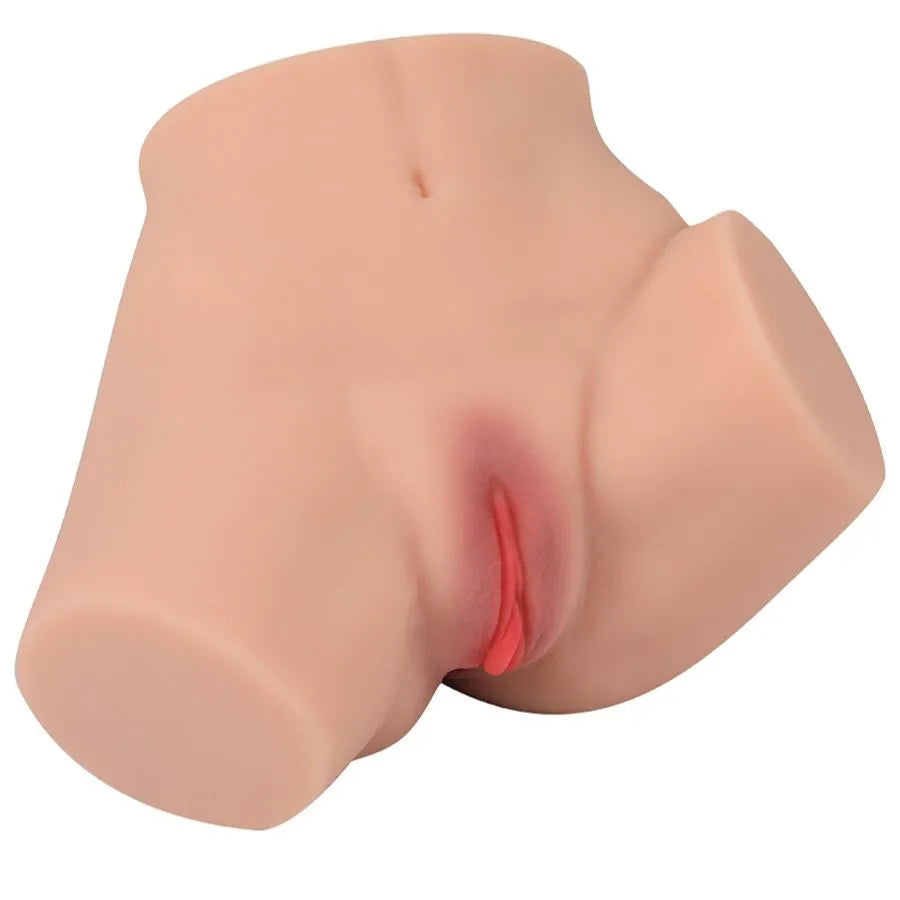 masturbateur réaliste multiposition silicone TPE double pénétration vaginale anale hyperréaliste texturé intérieur crêtes nodules chambres aspiration extensible médicale