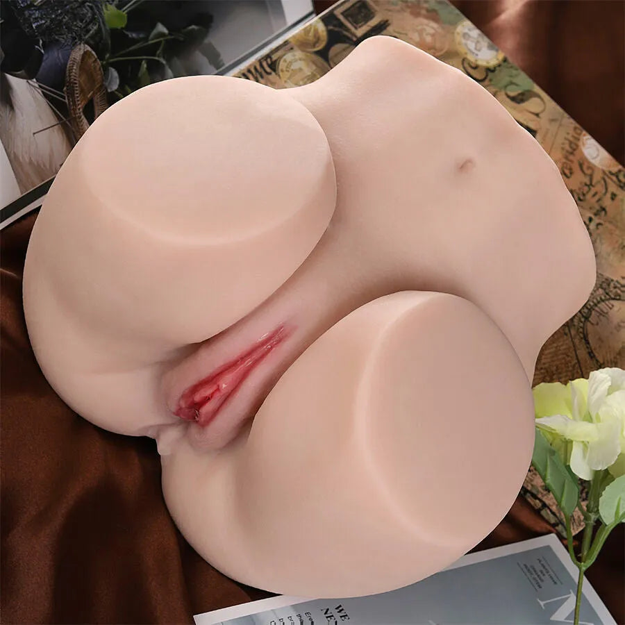 masturbateur réaliste multicanaux silicone TPE XISE double pénétration hyperréaliste anatomique vaginal anal médical doux sûr extensible amovible discret