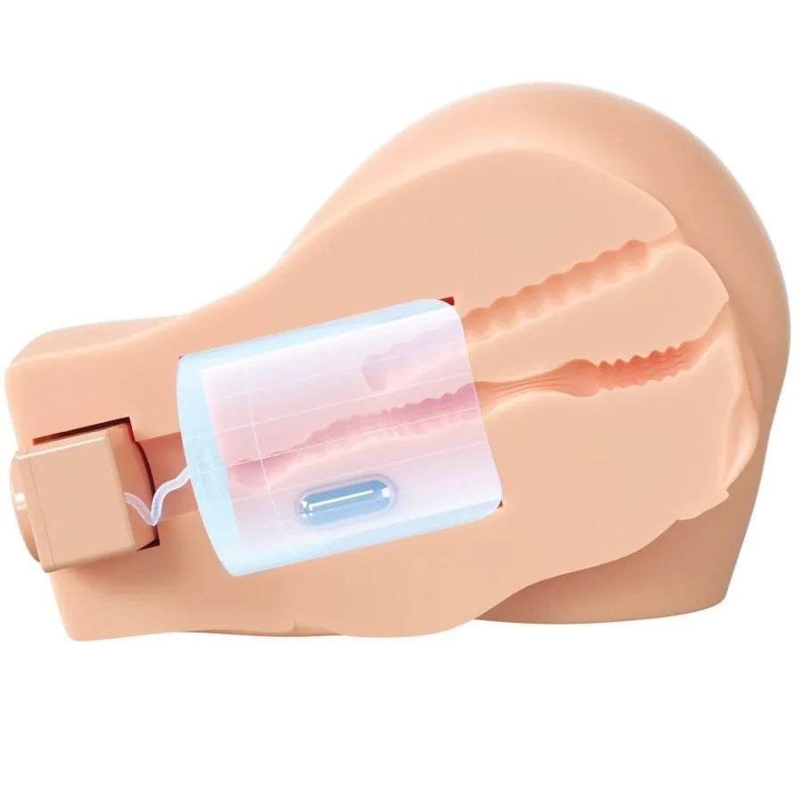 masturbateur automatique aspiration intermittente vibration puissant réglable personnalisable double moteur douze modes six aspirations texture réaliste matière souple rechargeable télécommande