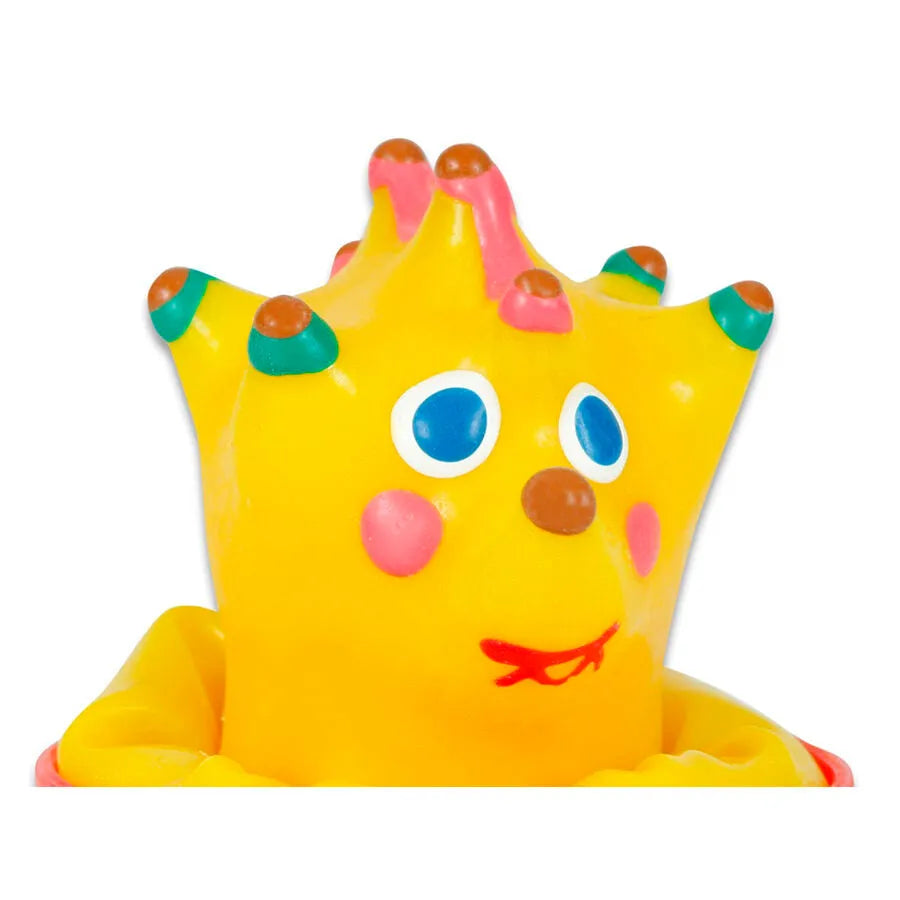 Préservatif fantaisie hérisson jaune peint à la main, détails colorés, style bohème unique, cadeau érotique original.