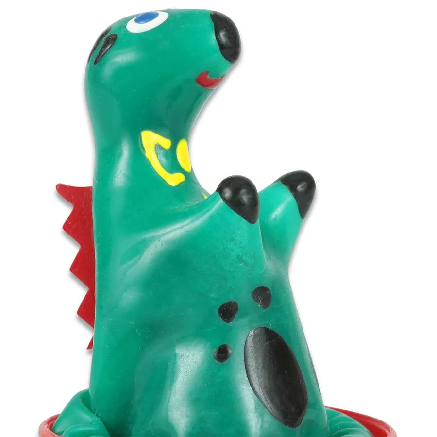 Préservatif fantaisie peint à la main, motif monstre vert du Loch Ness, style bohème, unique et coloré.
