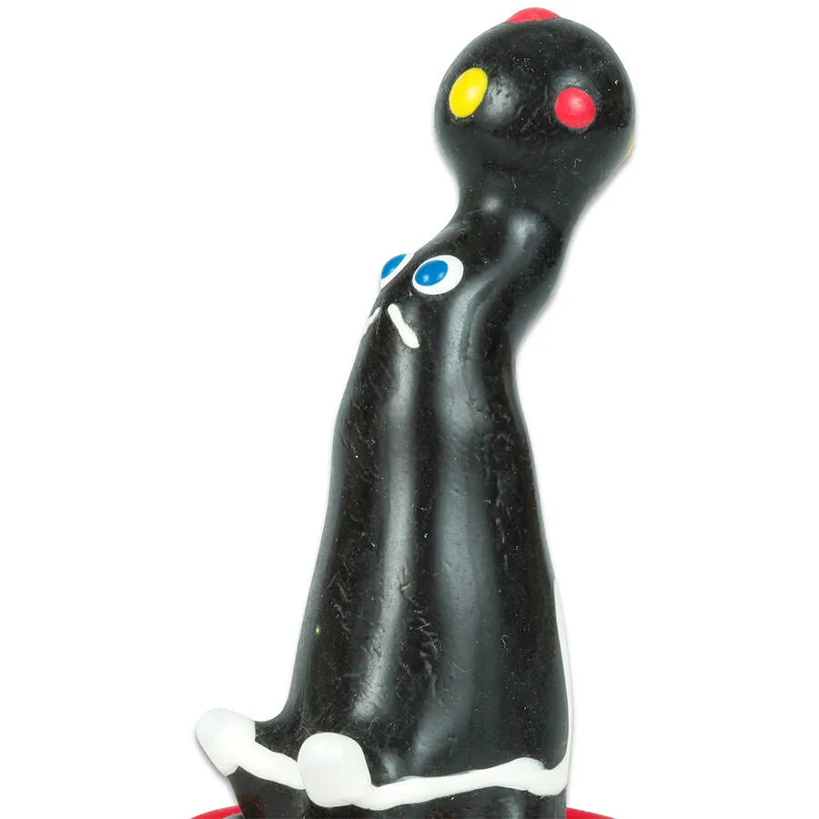 Préservatif fantaisie noir peint à la main, motifs colorés, style bohème, sextoy unique, art érotique d'Amsterdam.