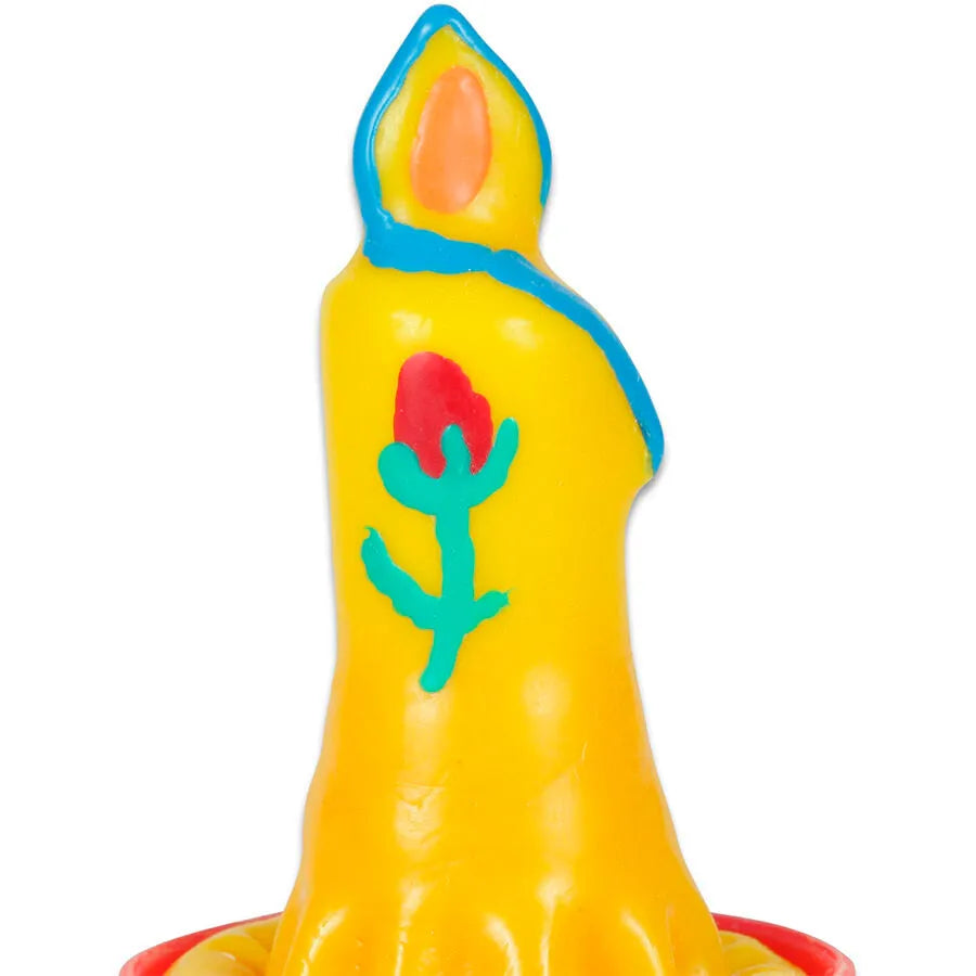CONDOMERIE - BOUGIE PRÉSERVATIF FANTAISIE PEINTE À LA MAIN