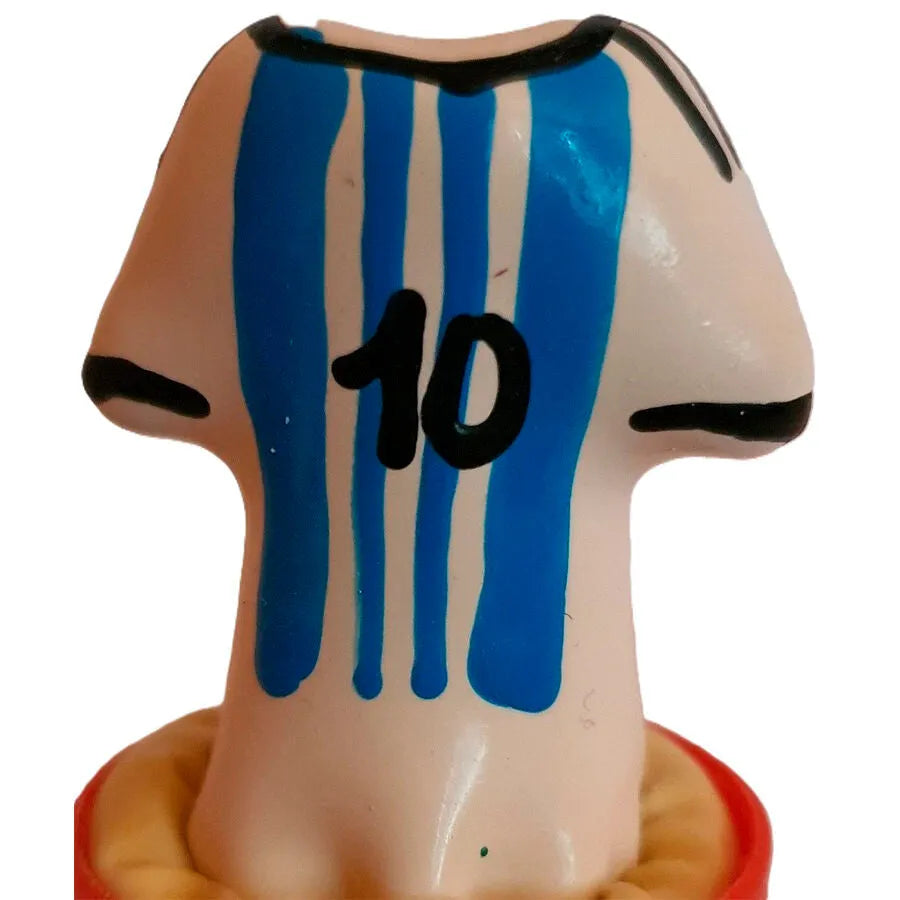 CONDOMERIE - PRÉSERVATIFS FANTAISIE PEINTS À LA MAIN CHEMISE MESSI N°10