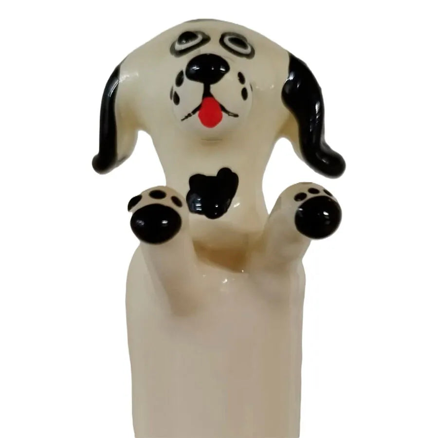 CONDOMERIE - PRÉSERVATIFS FANTAISIE PEINTS À LA MAIN HAPPY WHITE DOG