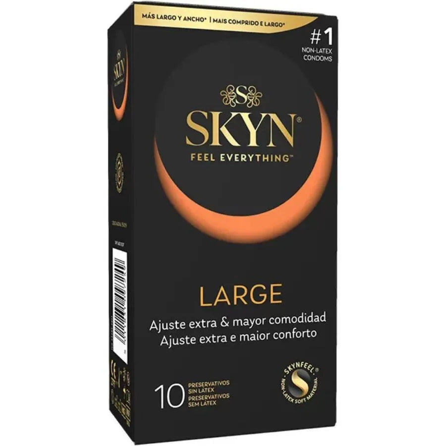 Préservatifs sans latex SKYN Large King Size confort ultra-doux peau naturelle