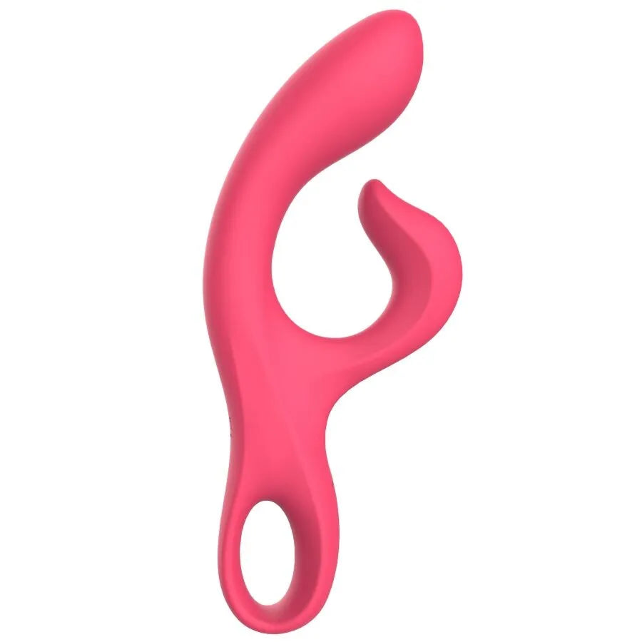 Vibromasseur silicone étanche stimulateur clitoridien couples rechargeable point G fuchsia