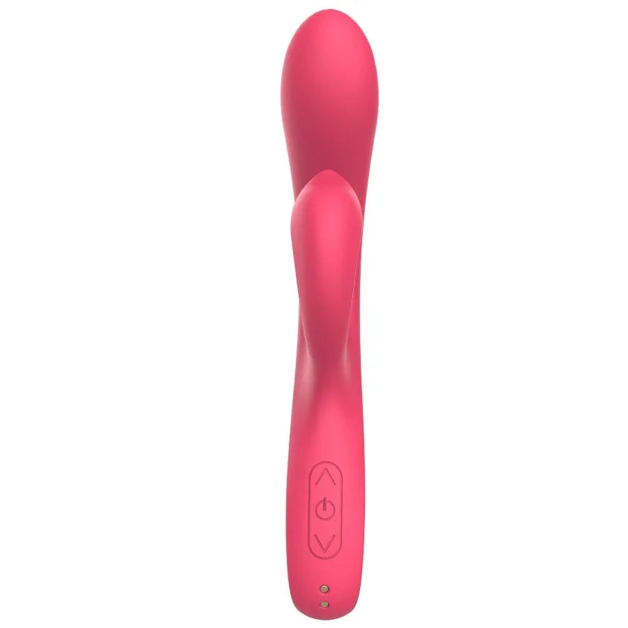 Vibromasseur silicone étanche stimulateur clitoridien couples rechargeable point G fuchsia