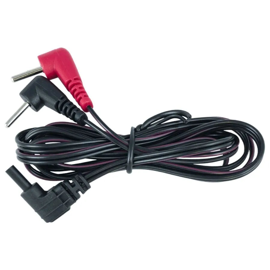 Câble remplacement durable stimulateur ElectraStim 1m20 flexible sécurisé protecteur compatible universel matériaux haute qualité nylon PVC cuivre laiton nickelé