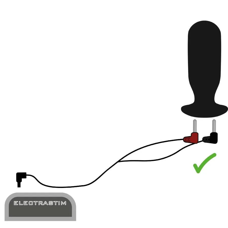 Câble de remplacement ElectraStim 1,2m, noir, flexible, sécurisé, connecteurs robustes, matériaux haute qualité.
