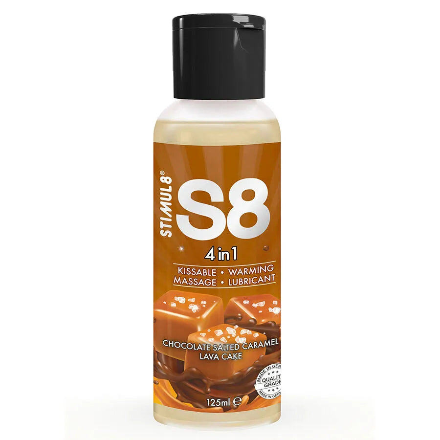 lubrifiant intime comestible chauffant gourmand chocolat caramel salé embrassable sensoriel massage longue durée séchage lent hypoallergénique sans paraben