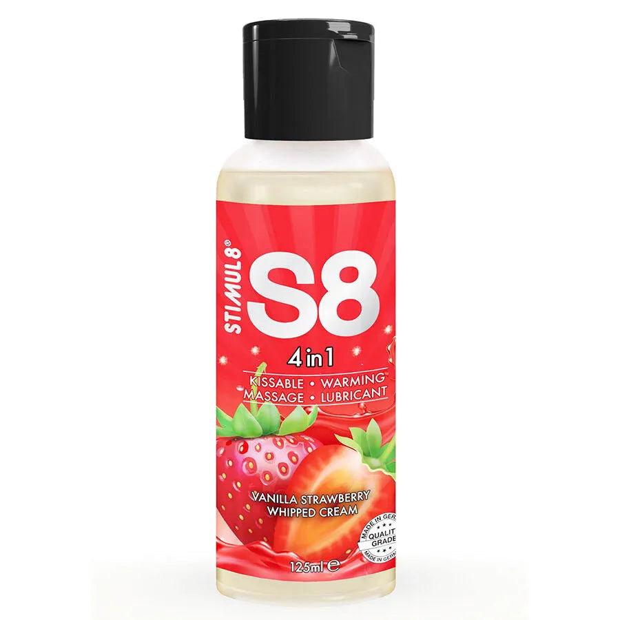 STIMUL8 S8 Lubrifiant Comestible Chauffant Massage Sensuel Intime 125ml