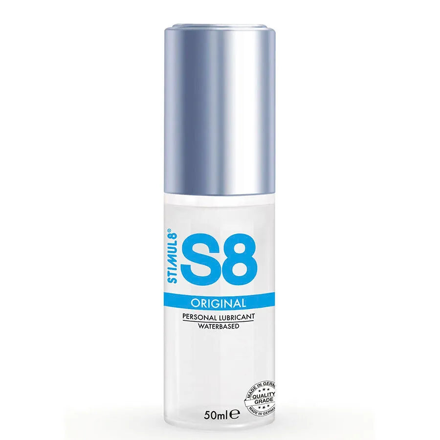 Lubrifiant intime base eau 50ml S8 qualité supérieure sans paraben hypoallergénique testé dermatologiquement inodore glisse prolongée voyage
