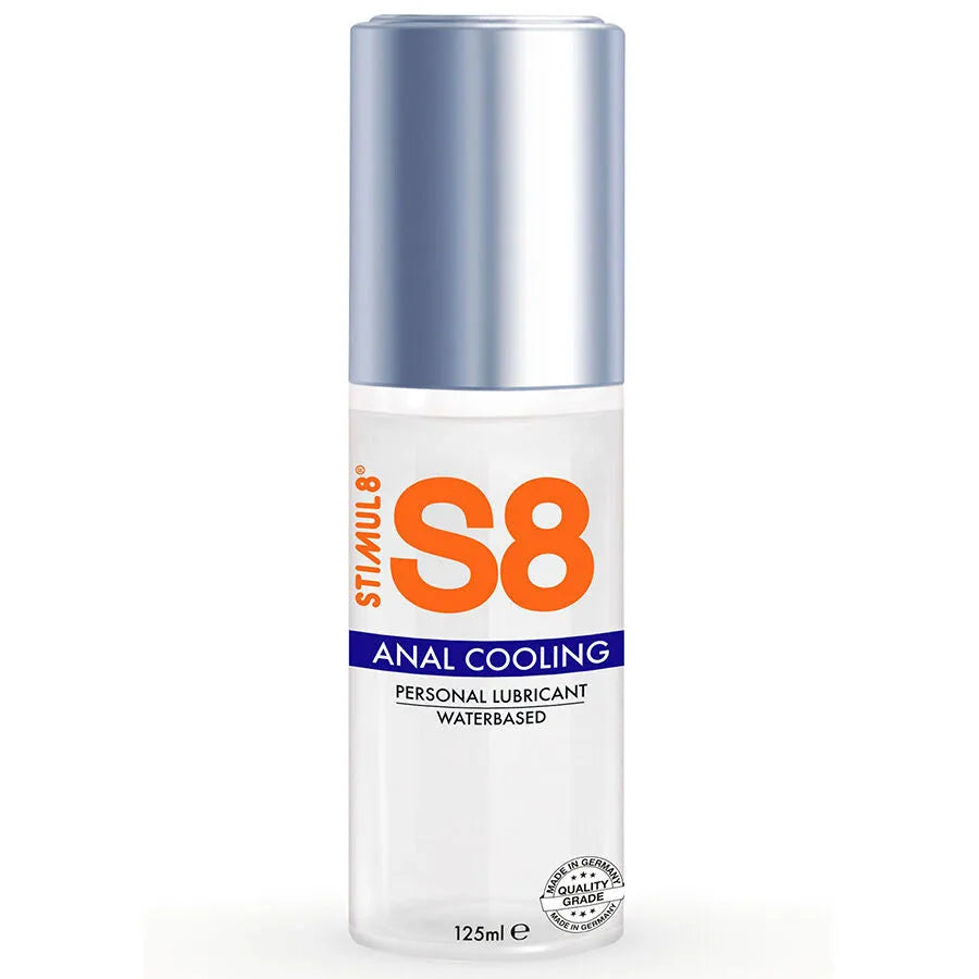 Lubrifiant anal rafraîchissant longue durée hydrosoluble sans parabènes hypoallergénique inodore picotement fraîcheur glisse naturelle compatible préservatifs 125ml testé peau sensible