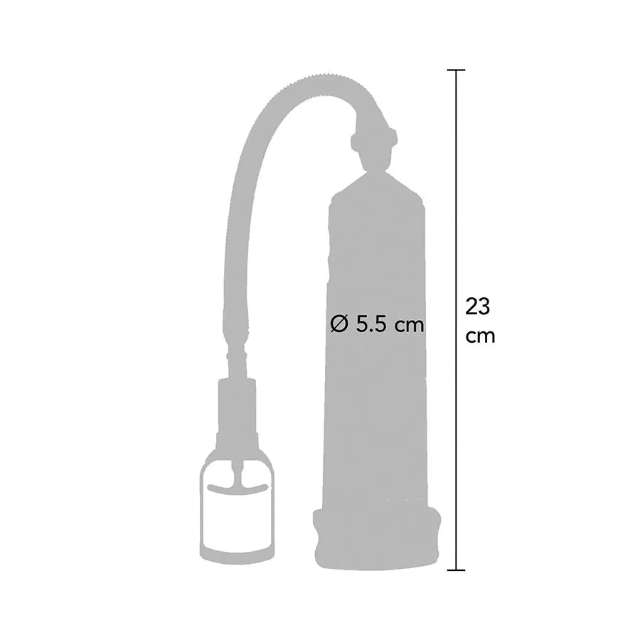 Pompe d'aspiration ToyJoy PVC étanche avec règle graduée 23 cm