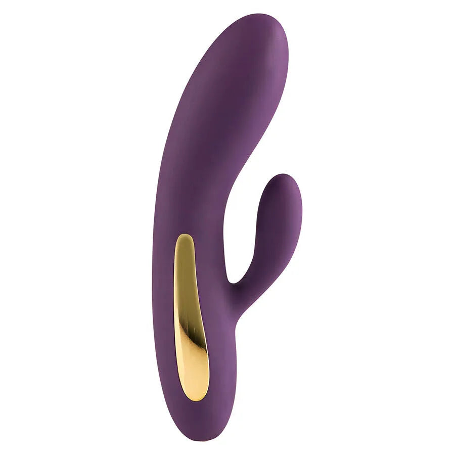 Vibromasseur rabbit silicone étanche rechargeable 7 modes stimulation LED multicolore