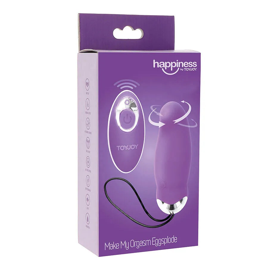 œuf vibrant silicone télécommande étanche puissant 7 modes ToyJoy violet luxe