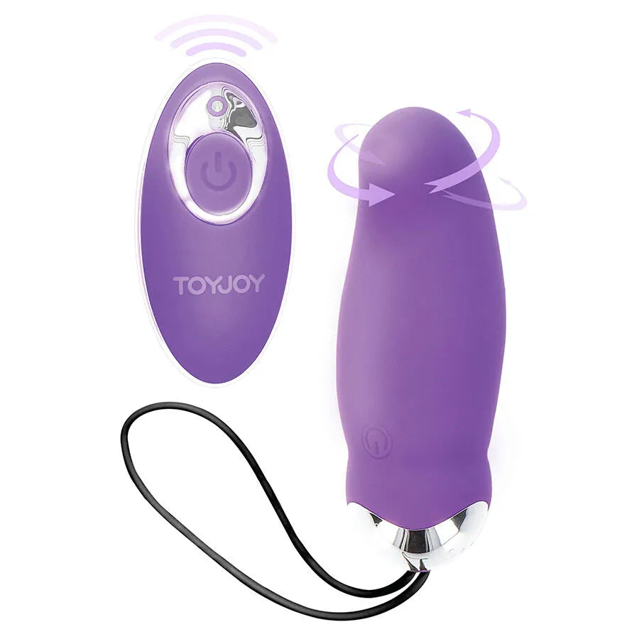 œuf vibrant silicone télécommande étanche puissant 7 modes ToyJoy violet luxe