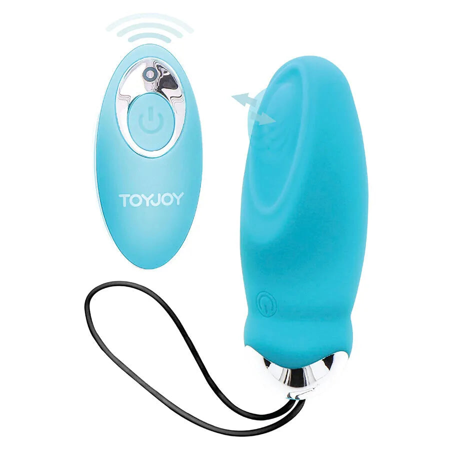 œuf vibrant télécommandé silicone bleu 7 modes étanche ToyJoy plaisir intime