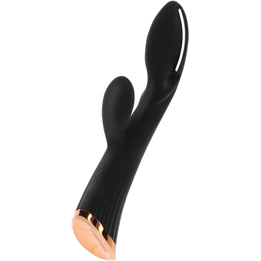 Vibrateur silicone rechargeable mode chauffage noir stimulation clitoridienne ToyJoy IVY