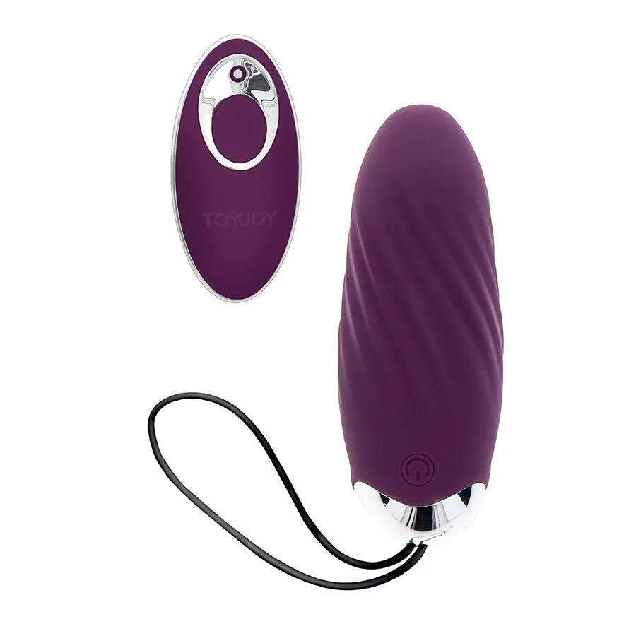 vibromasseur œuf silicone télécommande violet 8 modes sécurisé imperméable rechargeable