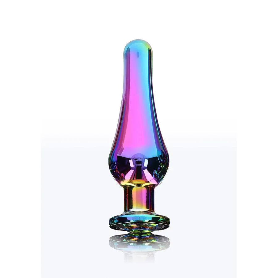plug anal aluminium bijou arc-en-ciel ToyJoy sécurité unisexe glamour