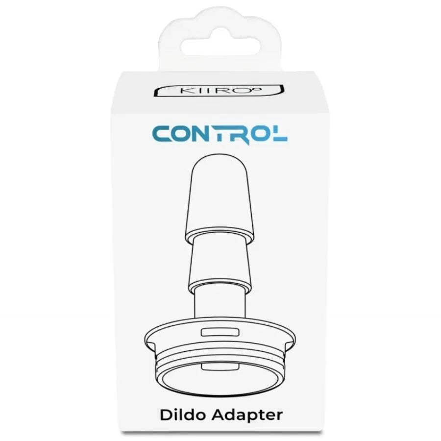 Adaptateur Kiiroo Control blanc, manette immersive pour gode sous vide, connectivité sécurisée, design ergonomique.