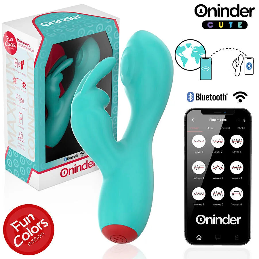 Vibromasseur lapin ONINDER CUTE tapotement puissant silicone médical application mondiale