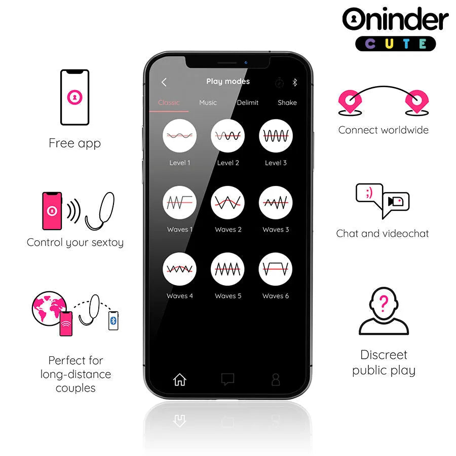 Oeuf vibrant silicone médical hypoallergénique sans phtalate rechargeable étanche application pilotable ergonomique discret ondulatoire neuf modes vibration couleurs vives