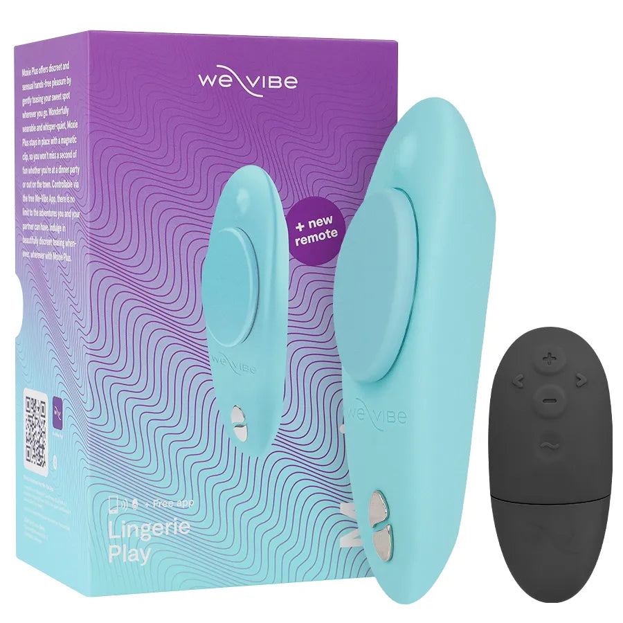 Vibromasseur clitoridien mains libres We-Vibe Moxie+ silicone imperméable application