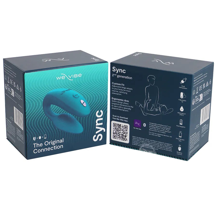 Vibrateur couple ergonomique We-Vibe Sync contrôle à distance silicone étanche