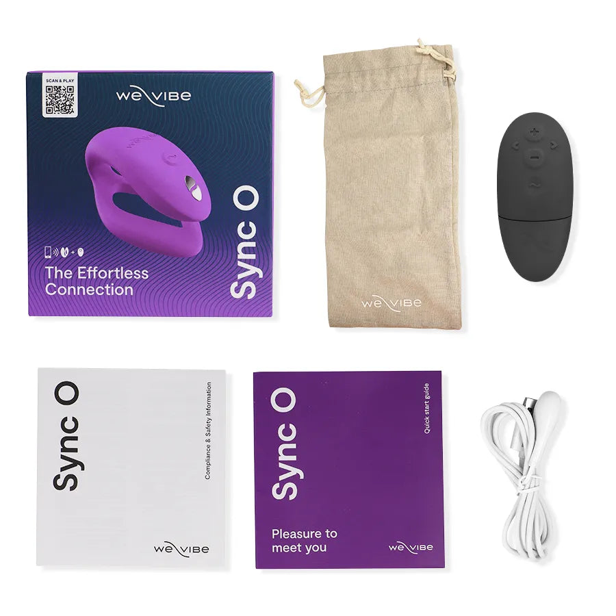 Vibromasseur pour couples We-Vibe Sync O étanche rechargeable contrôle à distance