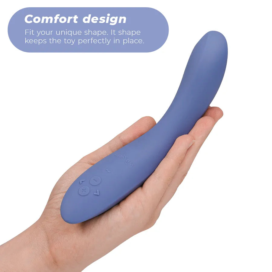 Vibromasseur silicone bleu We-Vibe Rave 2 étanche double stimulation point G clitoris