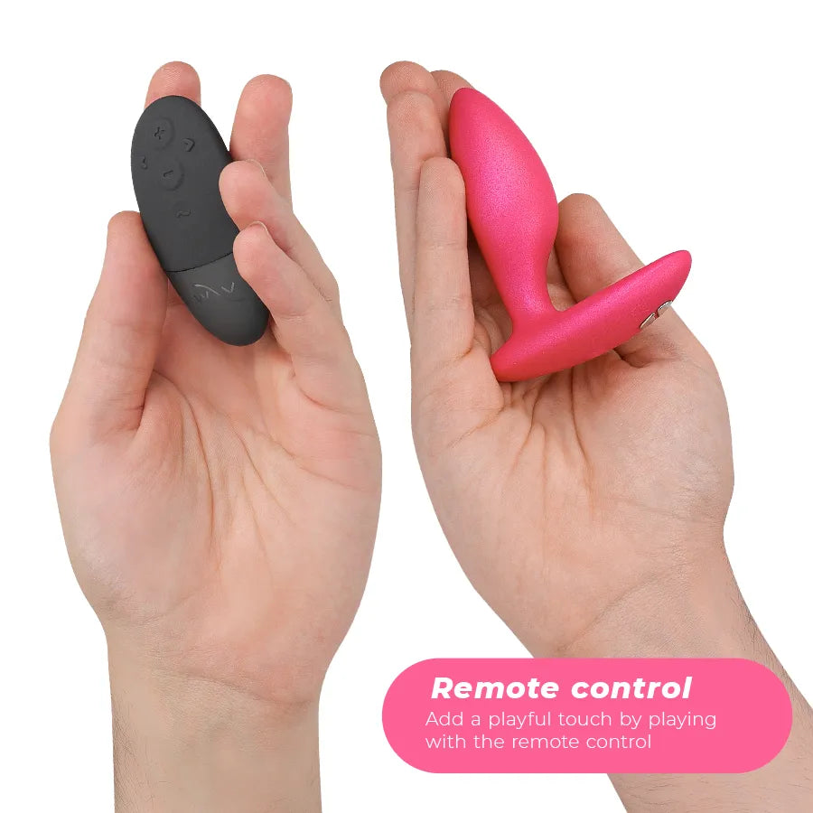 Plug anal vibrant silicone rechargeable étanche télécommande application We-Vibe
