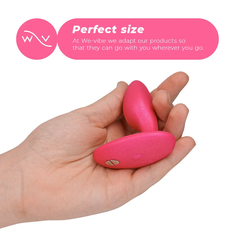 Plug anal vibrant silicone rechargeable étanche télécommande application We-Vibe