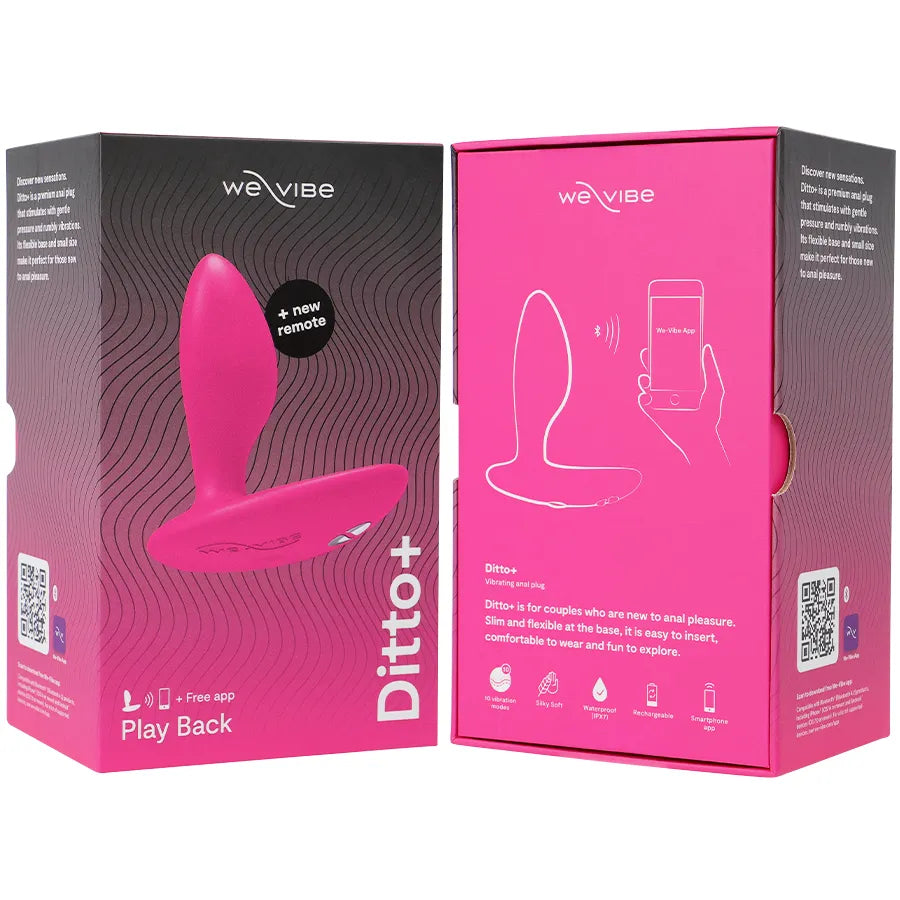 Plug anal vibrant silicone rechargeable étanche télécommande application We-Vibe