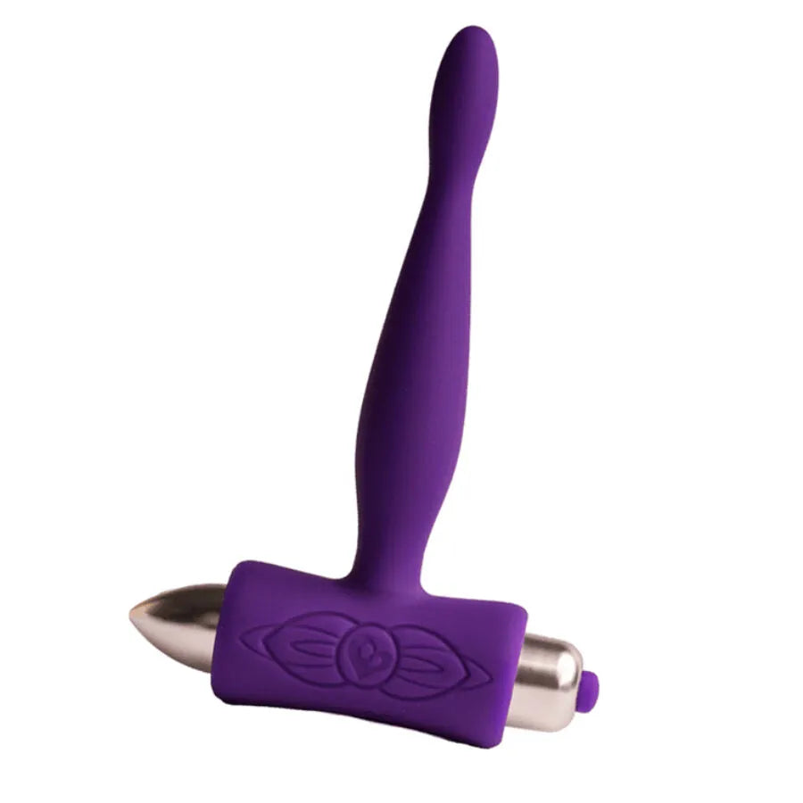 plug anal débutant flexible étanche silicone vibrations multiples confort violet